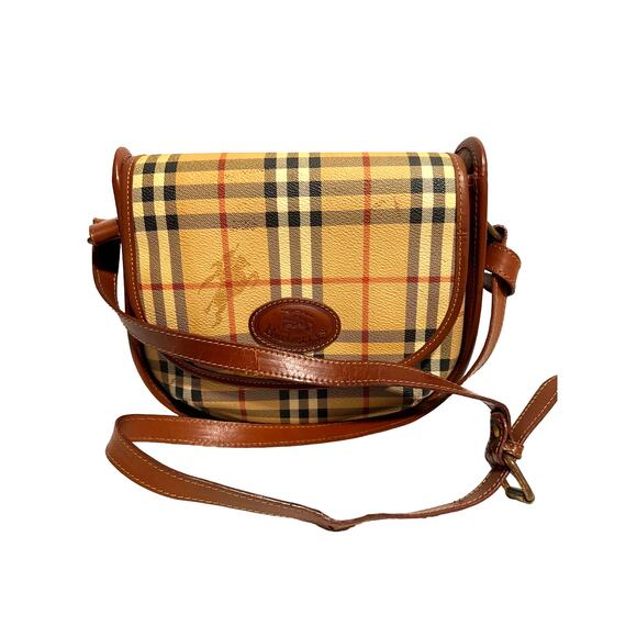 Vintage Burberry Authentic Crossbody Bag Purse - Picture 2 of 13